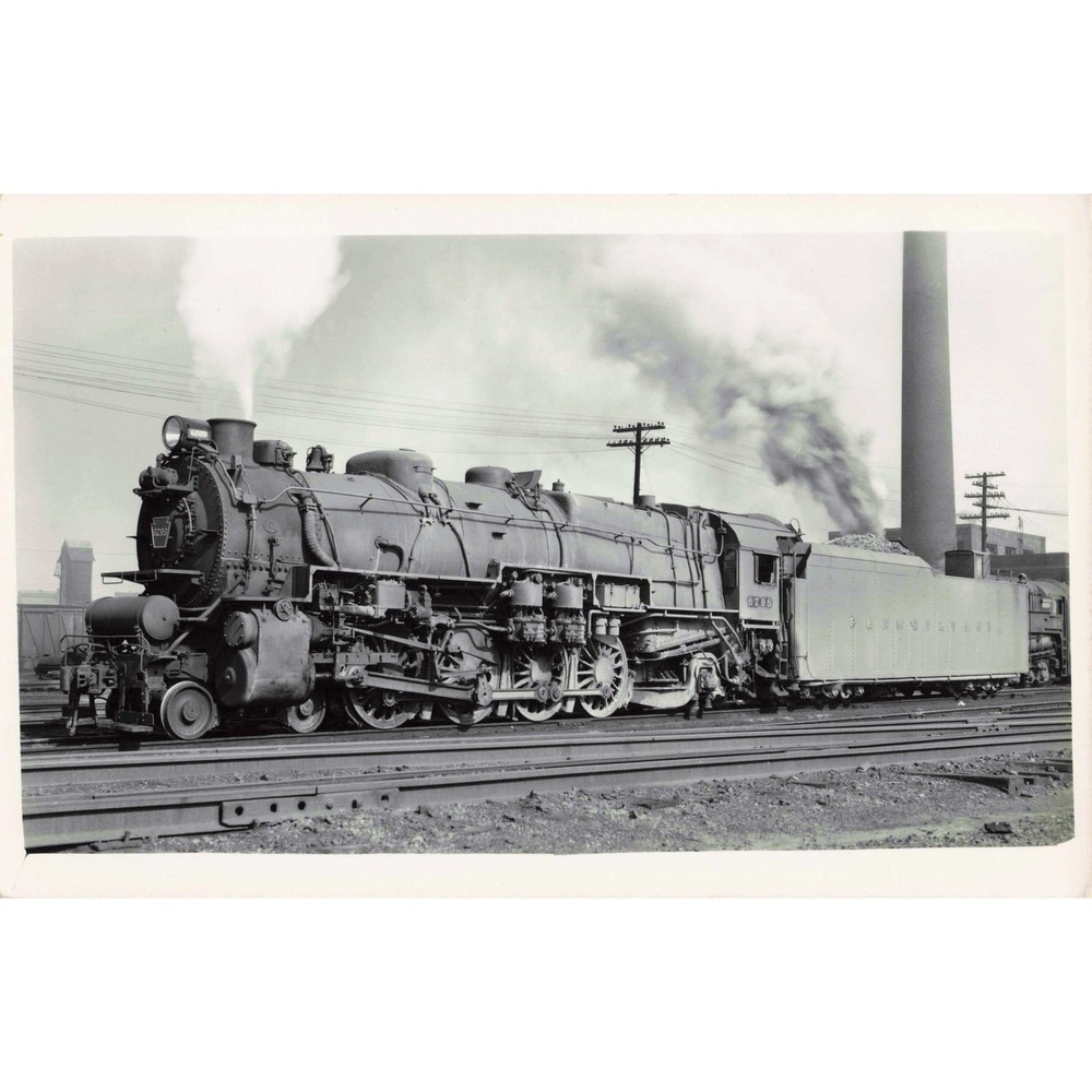 RPPC Pennsylvania Railroad Steam Locomotive 6785 PRR Real Photo Postcard